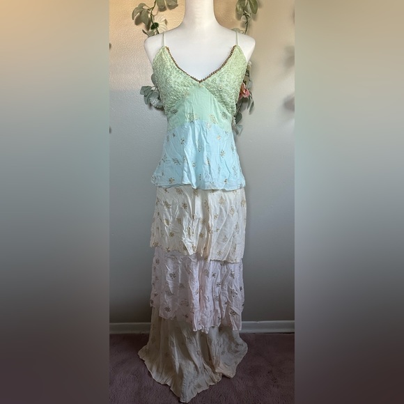 Ranee’s Ombre Ruffle Maxi Dress - Picture 3 of 12